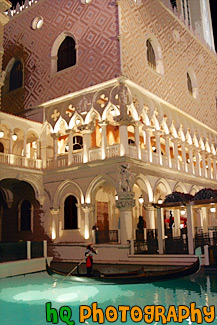 Venetian Gondola & Hotel painting