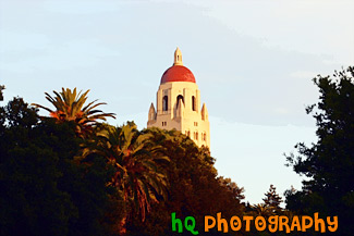 Hoover Tower at Dusk painting