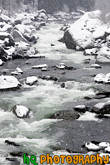 Snowy River Along Highway 2 painting