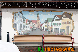 Leavenworth Bench & Art painting