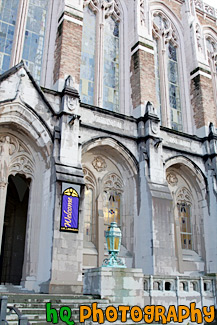 Front Entrance to UW Library painting