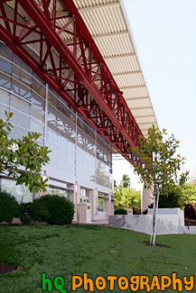 Front of Leavey Center painting