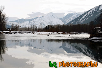 Leavenworth Mountains Reflection painting