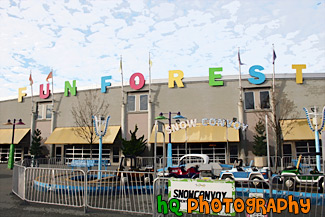 Seattle Center Fun Forest painting