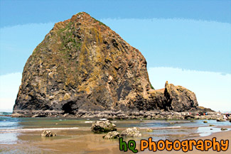 Haystack Rock, Cannon Beach painting