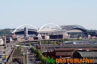 Qwest & Safeco Fields painting