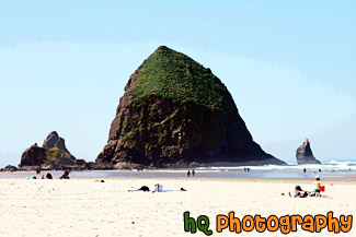 Haystack Rock on Cannon Beach painting