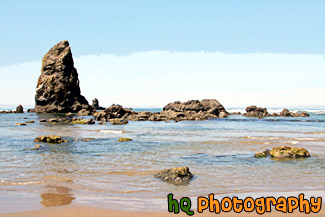 Seastacks & Rocks in Pacific Ocean painting