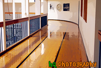 Indoor Running Track painting