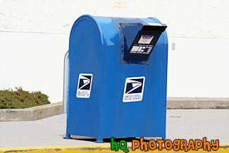 USPS Blue Mailbox painting