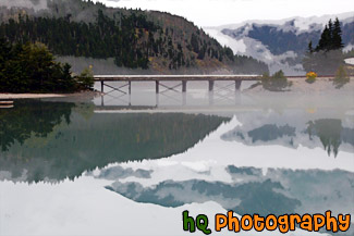 Lake & Mountain Reflection painting