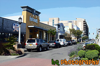 Downtown Seaside, Oregon painting