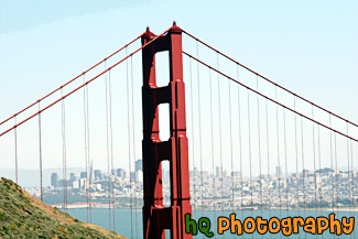 Golden Gate Bridge in San Franciso painting