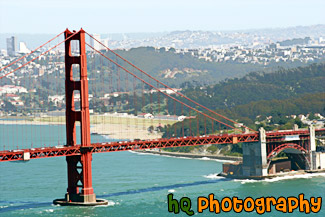 Golden Gate Bridge Side View painting