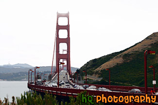 Golden Gate Bridge on Cloudy Day painting