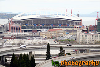 Qwest Field & Freeway painting