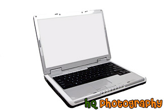 Laptop Computer on White Background painting