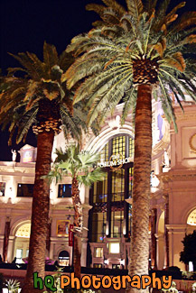 Forum Shops at Night painting