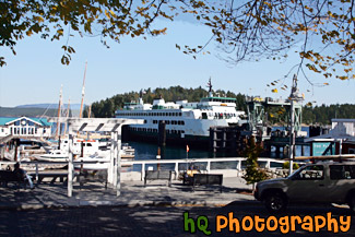 Friday Harbor Ferry Docking painting