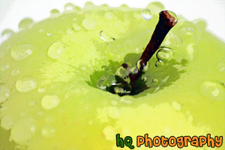 Water Drops on Apple painting