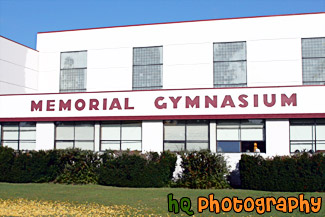 Memorial Gymnasium at PLU painting