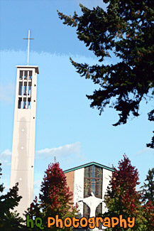 Trinity Lutheran Church at PLU painting