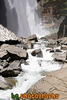 Comet Falls & River painting