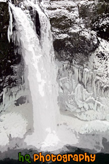 Snoqualmie Falls & Icicles painting