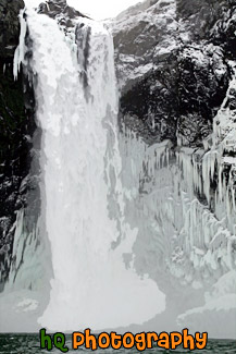 Snoqualmie Falls During Winter painting