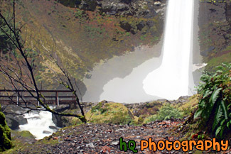 Elowah Falls & Bridge painting