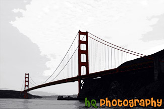 Golden Gate Bridge in Color painting