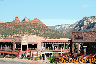 Downtown Sedona & Red Rocks painting