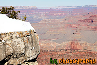 Grand Canyon & Snow at the South Rim painting