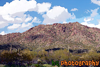 Arizona Landscape at San Tan Mountain painting