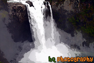 Snoqualmie Falls, Washington painting