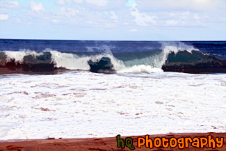 Crashing Waves in Kauai painting