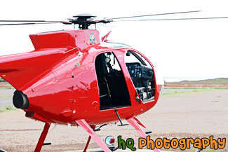 Red Helicopter painting