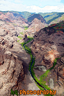 Waimea Canyon Cliffs painting