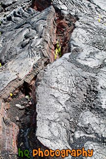 Cracked Lava Field painting