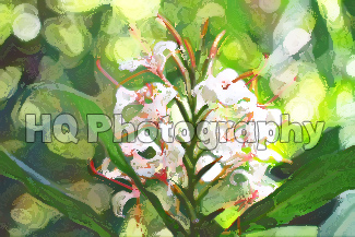 Flowers in Hawaii painting