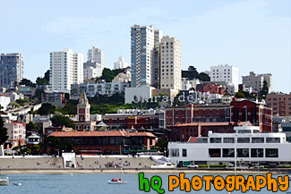 Ghirardelli Square in San Francisco painting