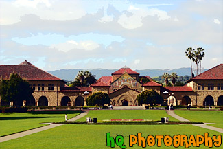 Oval at Stanford University painting