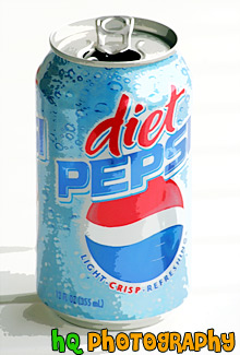 Diet Pepsi Soda Pop Can painting