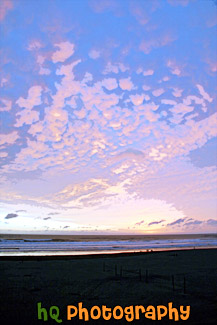 Colorful Sky at Seaside, Oregon painting