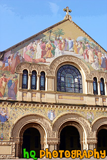 Close Up Stanford Memorial Church painting