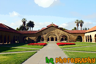 Stanford Univeristy Memorial Court painting