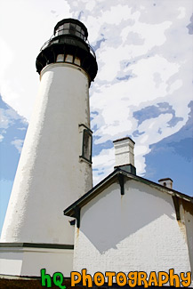 Yaquina Head Lighthouse, Oregon Coast painting