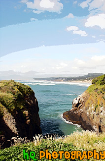 Oregon Coastal Scene painting