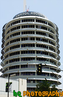 Capitol Records, Hollywood California painting