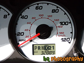 Speedometer Close Up painting